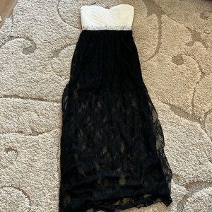 Black and white dress